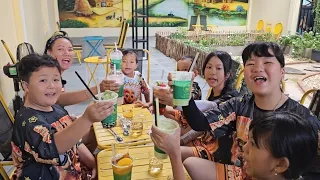 Thử thách mặc đồ tung tung sahur đi uống trà sữa
