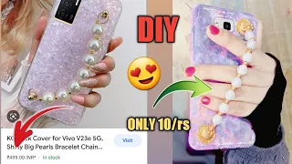 Aj ham banaye ge bohot hi elegant tread  mobile cover| pearl chain bracelet back cover