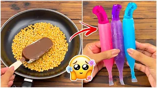جربت اغرب الاكلات المشهورة بالتيك توك 🤯! فشار بالايسكريم وترند العسل بالغوار!!