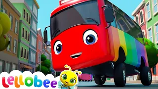 10 Little Buses | Baby Nursery Rhyme Mix - Moonbug Kids Songs