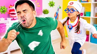 LIDA BECAME A DOCTOR! 👩‍⚕️ Dad Runs Away from Treatment 😂