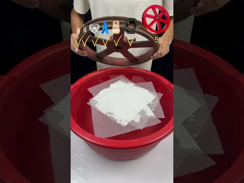 HOW MUCH PAPER DOES IT TAKE TO MAKE THE OBJECT FLOAT? #satisfying #asmr #experiment #water #science