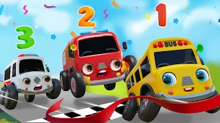 The Wheels On The Bus Go To Town | Sport Bus Song | Nursery Rhymes & Kids Songs - Baby Car Songs TV