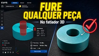 Fure qualquer peça no Fatiador Bambu Studio