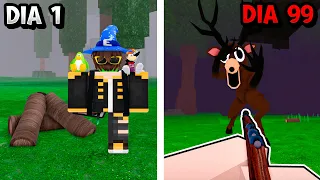 CÓMO SOBREVIVIR 99 NOCHES EN EL BOSQUE 🦌🌲 (ROBLOX) (UN JUGADOR)
