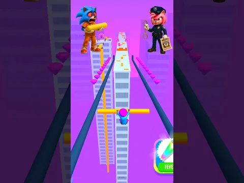 HELP! SONIC SLIPS ROOF & AMY SMILES HOLDING CUFFS! 😰💥ROOF 3D #gaming #shorts #shortfeed #viralshorts