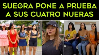 Suegra pone a prueba a sus cuatro nueras para saber quien se queda con la fortuna de su hijo