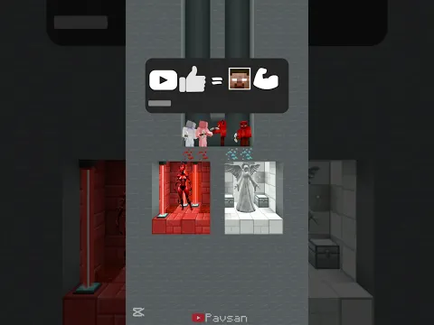 😱ДЕМОН НАПАЛ НА АНГЕЛА😱#minecraft #майнкрафт #компот #herobrine #minecraftshorts #noob #roblox