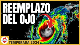 #Milton reemplaza el ojo y baja a categoría 4 pero se reintensificará durante el día. Hacia #Florida