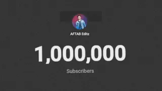 Thank You For 1 MILLION Subscribers ❤@aftabeditz