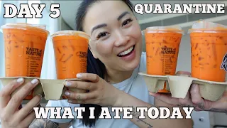 QUARANTINE CASUAL HOTEL FOOD MUKBANG (DAY 5) + MORNING ROUTINE WORKOUT | SASVlogs