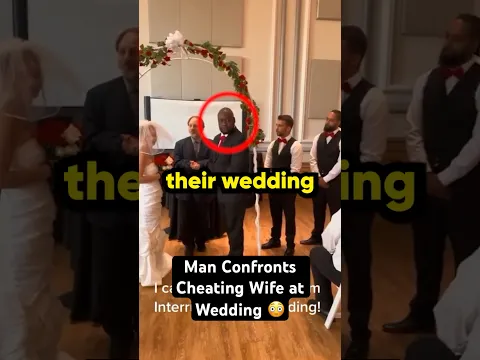 Man Confronts Cheating Wife at Wedding 😳