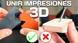 ¡SIN PEGAMENTOS NI TORNILLOS! LAS MEJORES FORMAS DE UNIR IMPRESIONES 3D en 2026