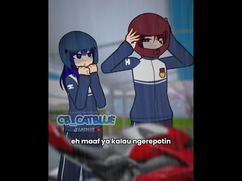 Dianterin Koreto gara-gara Hujan 🏍🌧 — #cbcatblue #lylacb #koreto