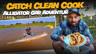 How to Catch, Clean, and Cook Alligator Gar in the Wilderness