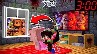 O FILME FIVE NIGHT AT FREDDY - ANIMATRONICS NOS ATACARAM AS 3:00 da MANHÃ no MINECRAFT!