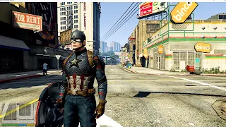 क्या होगा अगर एक आम इंसान को Captain America जैसी सुपर पावर मिल जाए #gtav