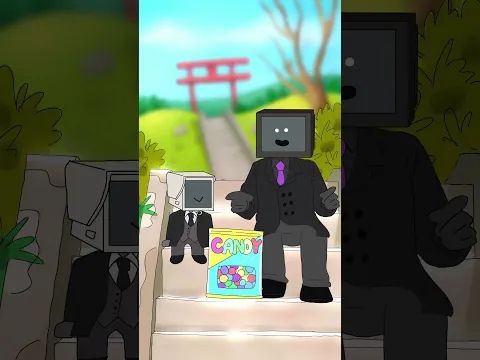 Baby Cameraman & TV Man Candy Crash #shorts #skibiditoilet #tvman #animation