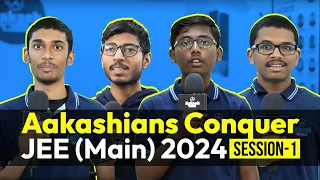 Aakashians Conquer JEE (Main) 2024 - Session 1 | Rishi Tops with a perfect score of 300