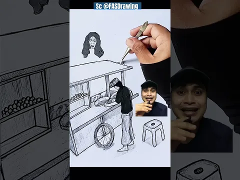 ADA BANYAK HANTU DIBAKSO ⁉️ FASDrawing #doodle #pocong #drawing