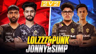@LoLzZzGaming & @Punkk VS @JONATHANGAMINGYT & @simppgamingg 2v2 TDM BATTLE