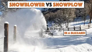 #716 - Snowblower Vs Snowplow In A Blizzard... Moved 1000 Gallon Tank Up Mountain W/ Skid Steer!