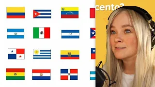 UNA GRINGA ADIVINA ACENTOS LATINOS !