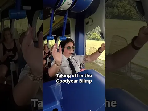 Taking off in the Goodyear Blimp ©️Erick Webb #pilot #femalepilot #goodyear #aviation  #airplane