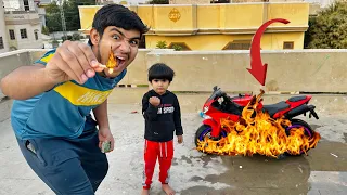 Pumpii Ki Bike Pe Agg Lagadi 😰🔥|Ahmed Bhai Ne Agg Lagayi 😱|