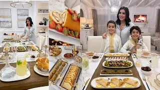 Routine Ramadan🌟 Biscuit roulé🌟 roulade de poulet farci 🌟khobz Dar 🌟Idées Déco de Table🌟