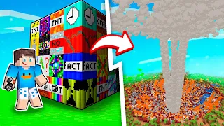 TESTAMOS AS NOVAS TNTS NO MUNDO DO MINECRAFT!! (SOBREVIVEMOS?)