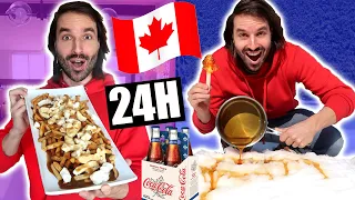 Je mange que des RECETTES CANADIENNES pendant 24h - CARL IS COOKING