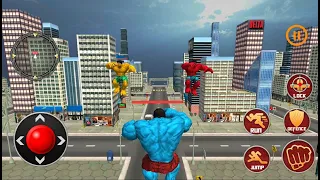 Incredible Super Red Hulk vs Another Superhero Hulk Battle - Superhero City Robots Game