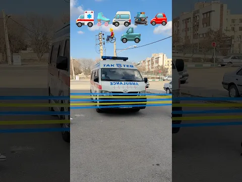 "Battle of the Cars with the Emoji Challenge🚑🚓🚛 #emoji #shorts #challenge