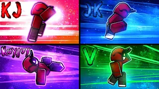I Added EVERY KJ UNLIMITED FLEXWORKS in ROBLOX The Strongest Battlegrounds...