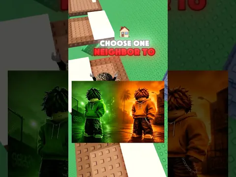 Which Neighbor Would You Choose? 🤯🤞 #roblox #relatable