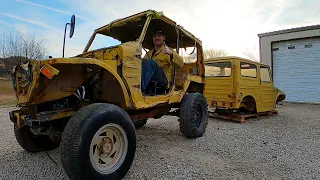 We Got The PARTS BODY For Ed's LJ20 That Was Stuck 40 Years In The Sierra Nevada Mountains