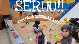 SERUUU!!! Main pasir sendirian juga ga kalah mengasyikan 😊 #trending #bermain
