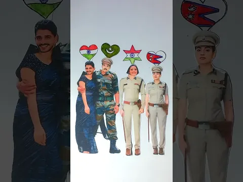 🇮🇳🇵🇰🇳🇵 Happy Independence Day || Flag Drawing 🇮🇳 India 🇵🇰 Pakistan 🇳🇵Nepal #shorts #art #armylover