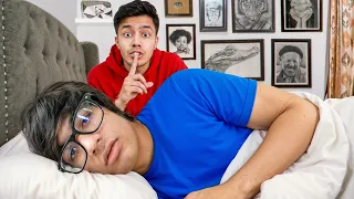 Hiding in Youtubers Houses until i get Caught!