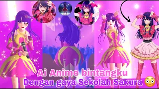 Teaching how to make the character of Ai in the anime My Star in the style of Sakura School