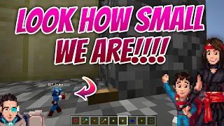 Minecraft: WE MAKE TINY ANT HOUSES FOR OUR TINY BODIES