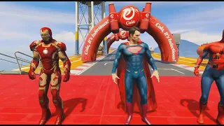 SpaceFroot Fun Challenges - Spiderman & Superheroes Extreme Ramp Race