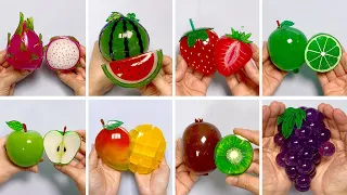 실리콘테이프 과일 말랑이 모음 🍉🍓🍋🥝🍏🥭🍇🍌🥑Fruits Squishy DIY with Nano Tape Compilation!
