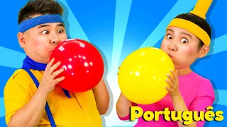 Família dedos de balão | Canções Infantis | Babanana Português
