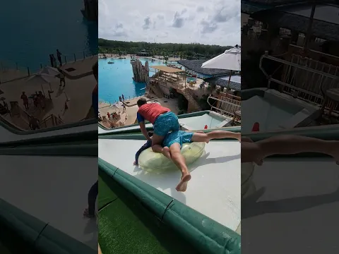 Crazy superman flying in Water park 😱🫣😁🤙😂@NikonovDiver #bluetree #pool #flip #phuket #challenge