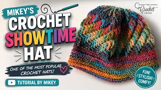 Fast & Easy Crochet Beanie: The 'Show Time' Hat Tutorial