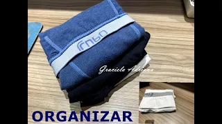 COMO DOBRAR CUECAS PARA ORGANIZAR SUAS GAVETAS