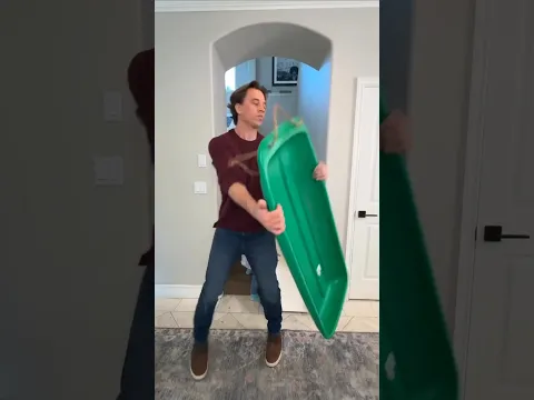Man built slide inside house 😱