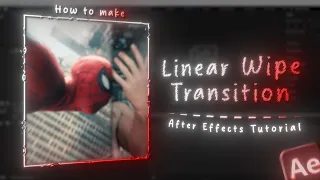 Linear Wipe Transition Tutorial | After Effects